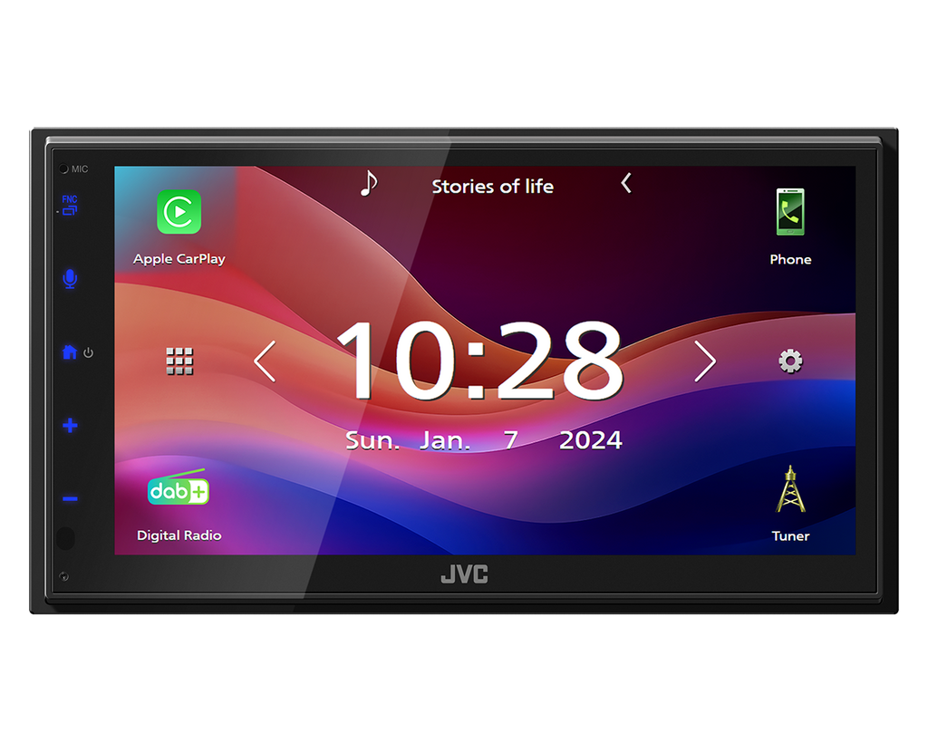 JVC KW-M695DBW 6.8' DAB+ Tuner Wireless CarPlay Android Auto Bluetooth Screen Mirroring Stereo