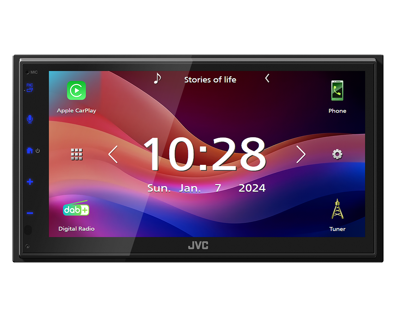 JVC KW-M695DBW 6.8' DAB+ Tuner Wireless CarPlay Android Auto Bluetooth Screen Mirroring Stereo