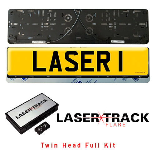 LaserTrack Flare – 2 Head Front Numberplate Kit