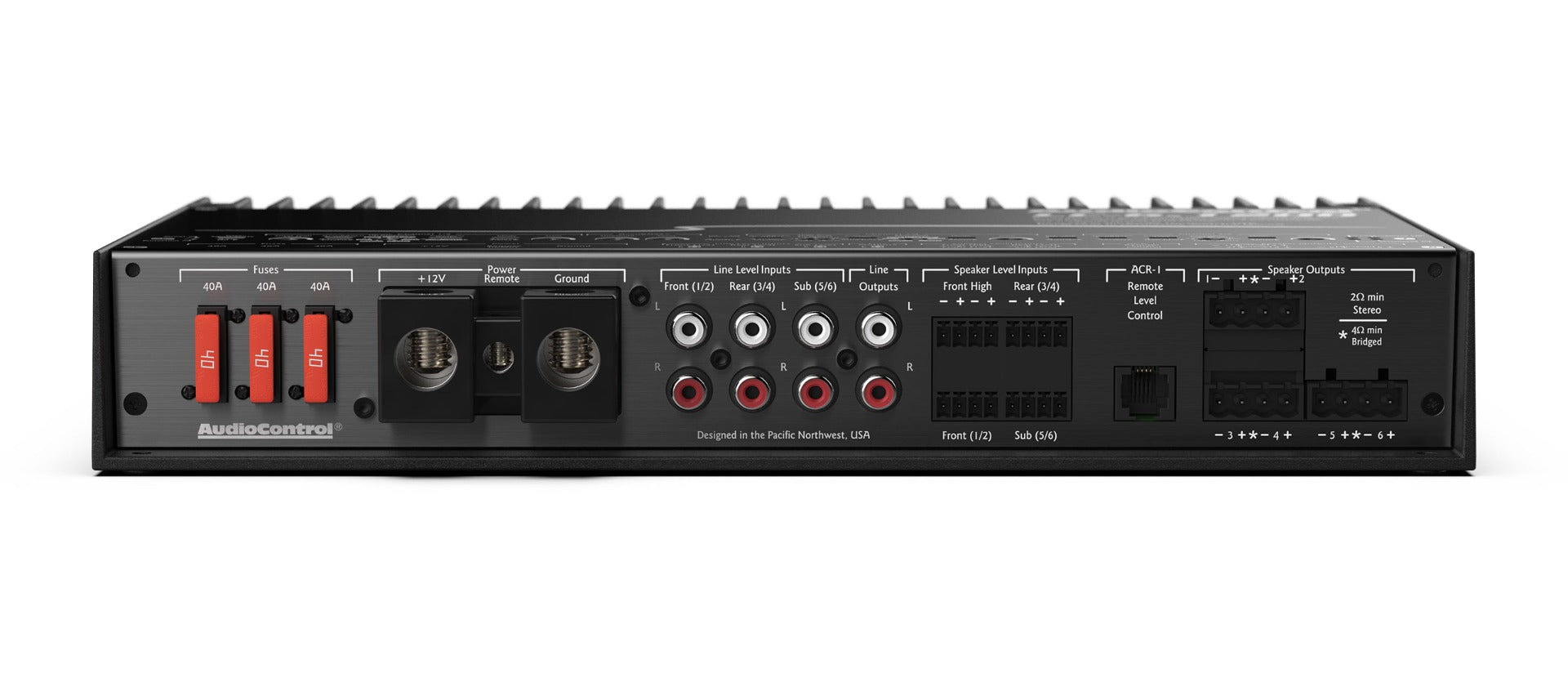 AudioControl LC6.1200 High-Power 6 Channel Amplifier with Accubass