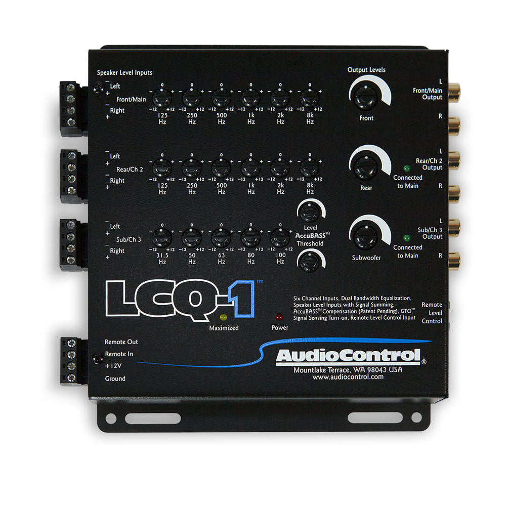 AudioControl LCQ-1 - 6-Channel Line Output Converter With EQ & Accubass™
