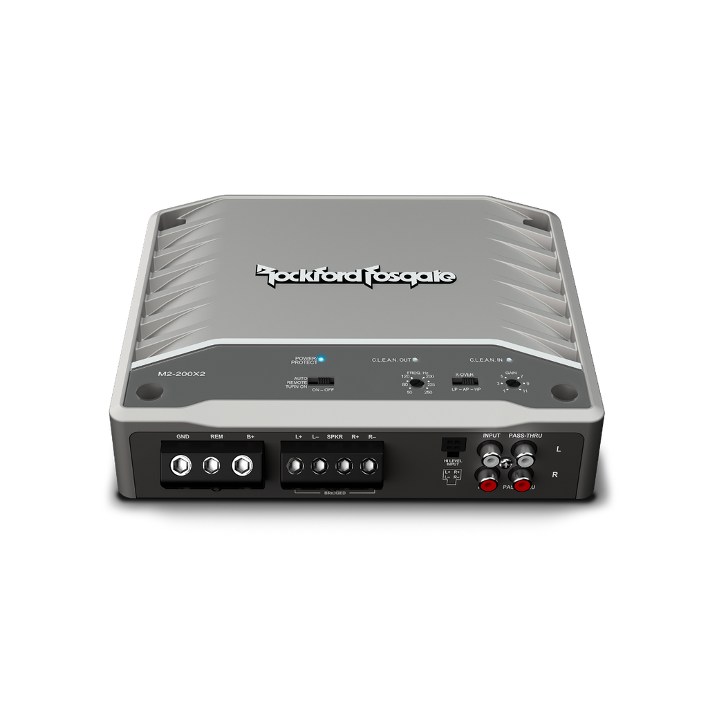 Rockford Fosgate M2-200X2 - 2-Channel Element Ready™ Bridgeable Amplifier 200W