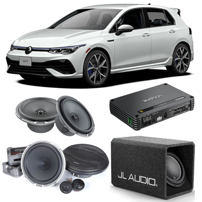 Bespoke Car Audio Upgrade Package for VW Golf Mk8 GTD GTI R
