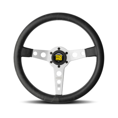 Momo Prototipo Heritage Silver Spoke Steering Wheel 350mm