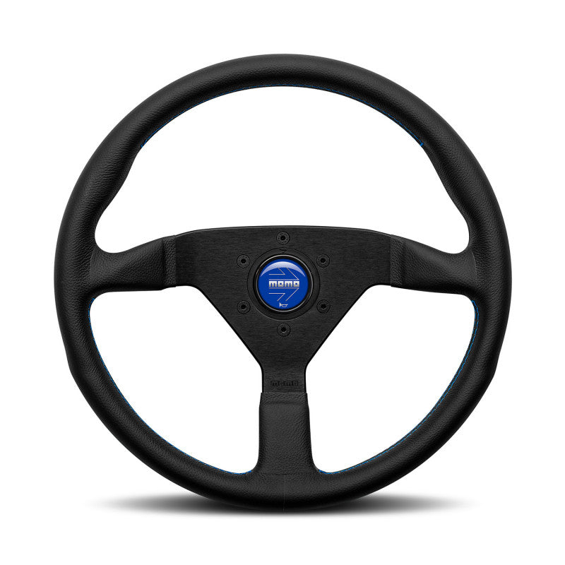 MOMO Montecarlo - Black Leather Steering Wheel 320mm