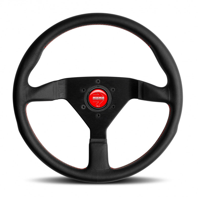 MOMO Montecarlo - Black Leather Steering Wheel 320mm