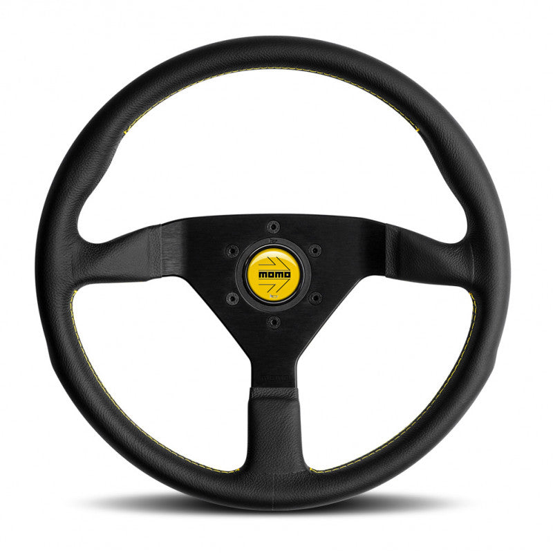 MOMO Montecarlo - Black Leather Steering Wheel 320mm