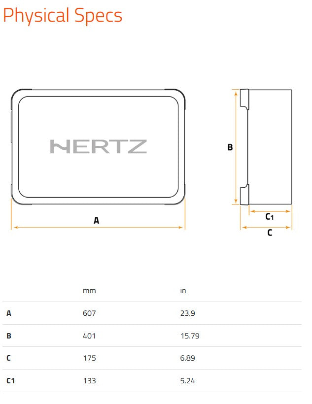 Hertz MPBX 300 S2 - 12" Utra-Shallow Sealed Subwoofer Enclosure 1000W (Passive)