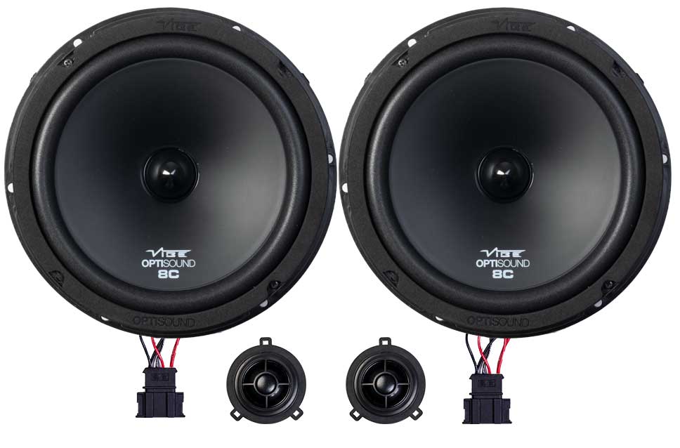 VIBE OPTI8VWT6-V0 - VW T6 Transporter 8" 2-Way Component Speaker Upgrade Kit