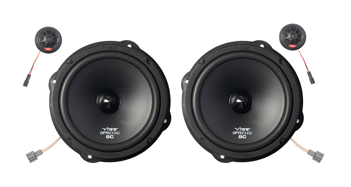 VIBE OPTI8TT-V0 - Audi TT Mk2 & Q7 Gen1 - 8" 2 Way Component Speaker Upgrade