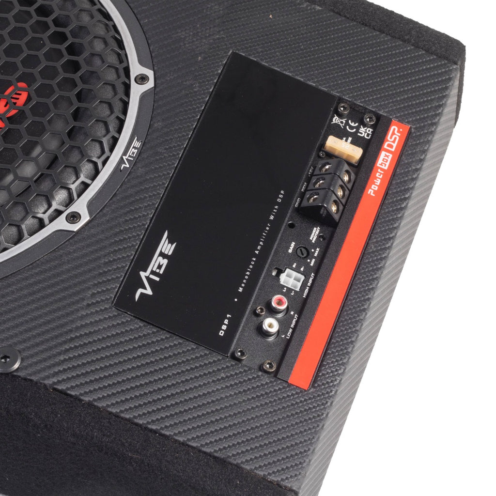 VIBE OPTISOUNDAUTO10A-V4 Optisound Slimline 10" Active Car Subwoofer 900 Watts