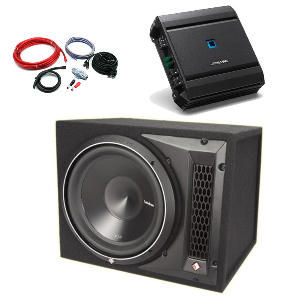Rockford Punch P3 S2 - 12 Inch Loaded Enclosure Bass Package Deal 1200W
