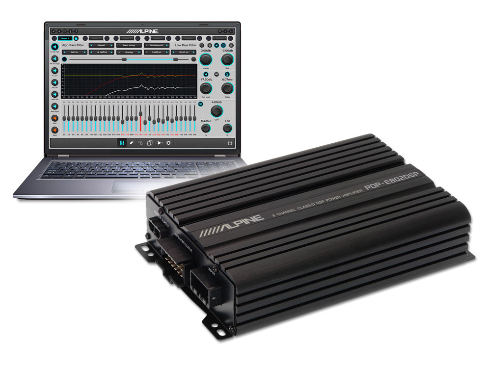 Alpine PDP-E802DSP - 8-Channel Digital DSP Amplifier