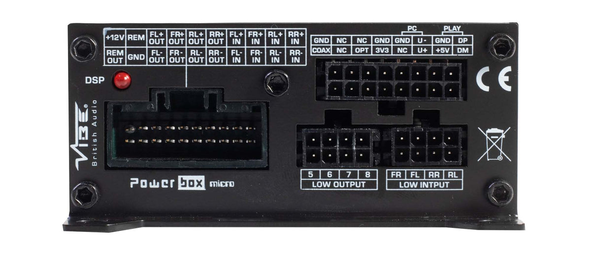VIBE PowerBox 65.4-8 DSP 4 Channel Car Audio Amplifier 520 Watts
