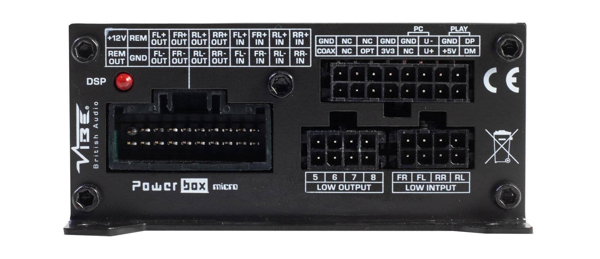 VIBE PowerBox 65.4-8 DSP 4 Channel Car Audio Amplifier 520 Watts