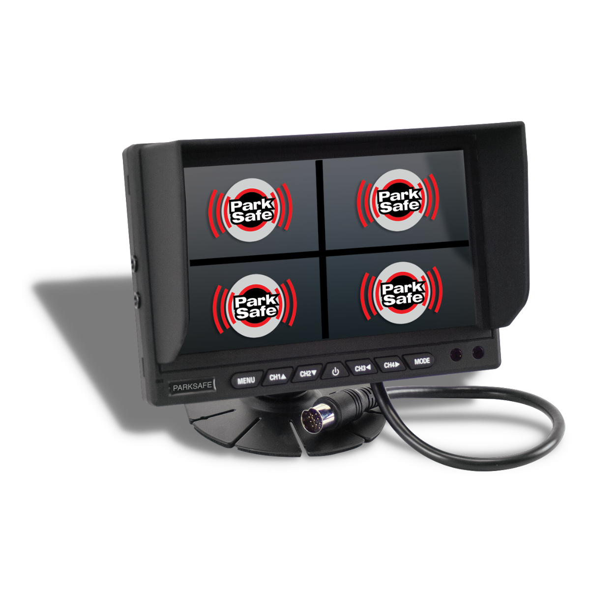 Parksafe PS025 - 7″ High Resolution Digital LCD Quad Screen Monitor