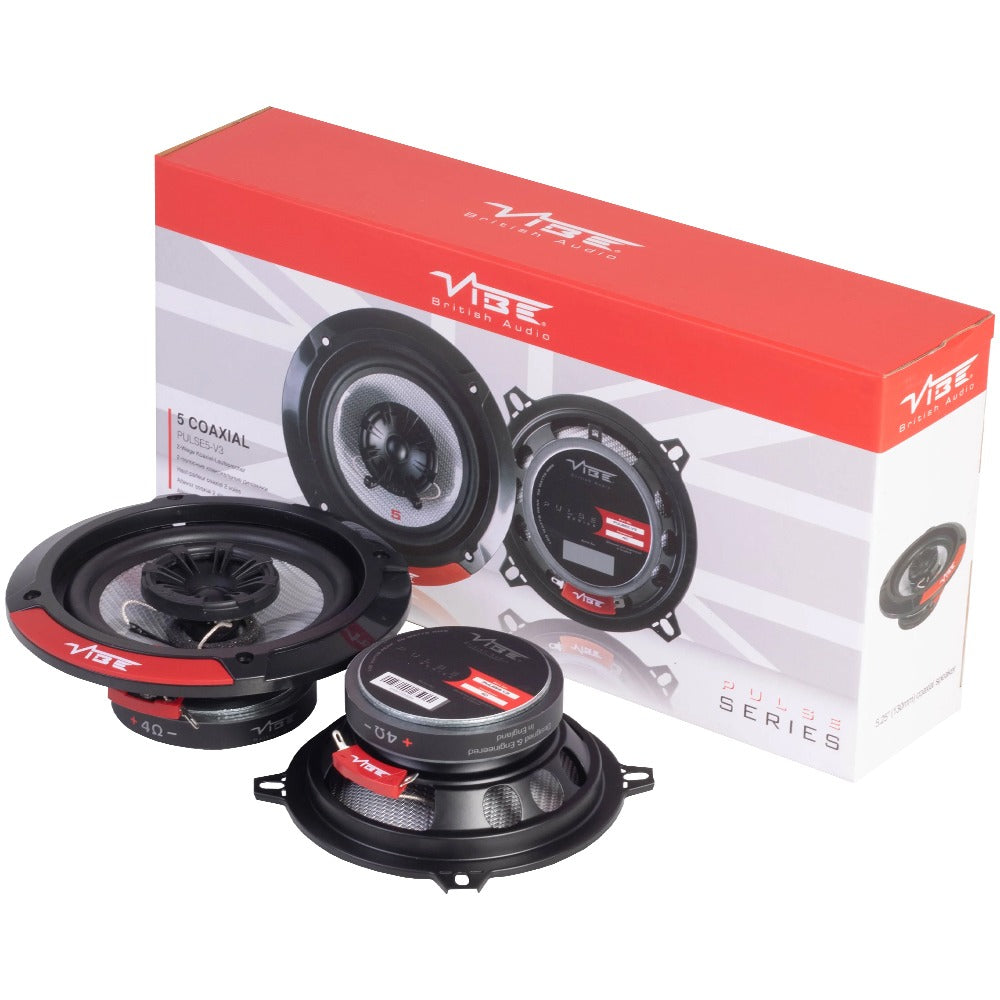 Vibe PULSE 5-V3 - 13cm 5.25 Inch 2-Way Coaxial Car Speakers 300W