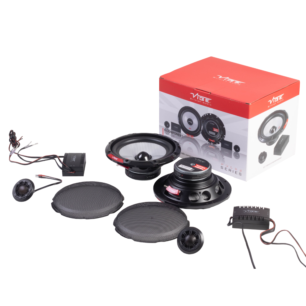 Vibe PULSE6C-V3 - 6.5" 2-Way Component Car Speakers 720W