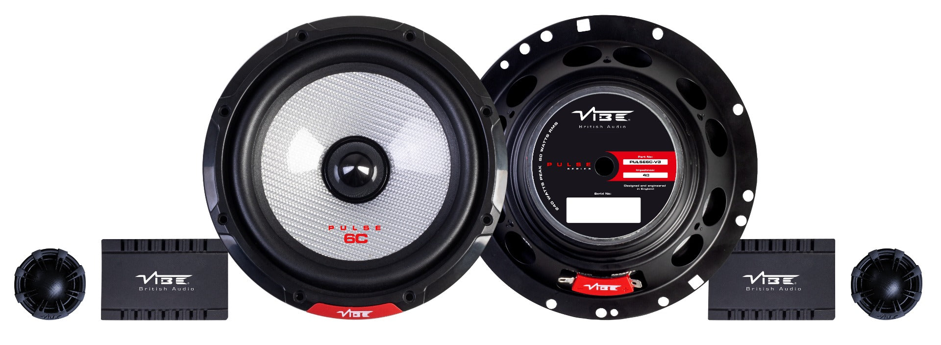 Vibe PULSE6C-V3 - 6.5" 2-Way Component Car Speakers 720W