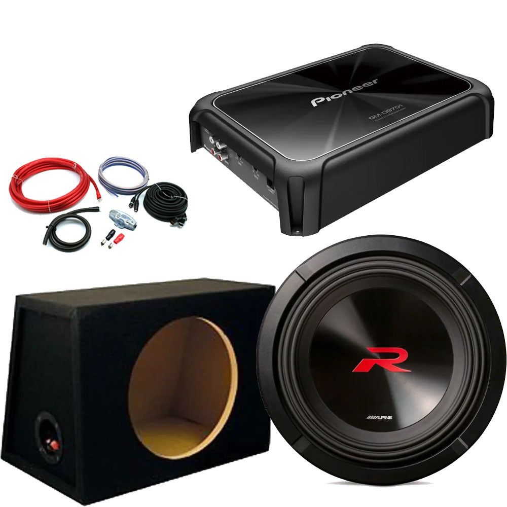Alpine - 10 Inch Type R GMD Dual 4 Ohm Car Subwoofer Amplifier 2250W