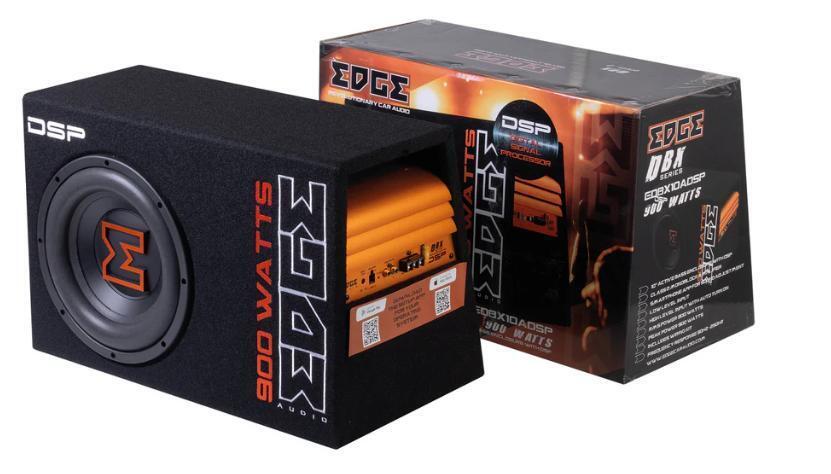 Edge EDBX10ADSP-E3 DBX Series 10" Active Bass Enclosure DSP Car Subwoofer 900W