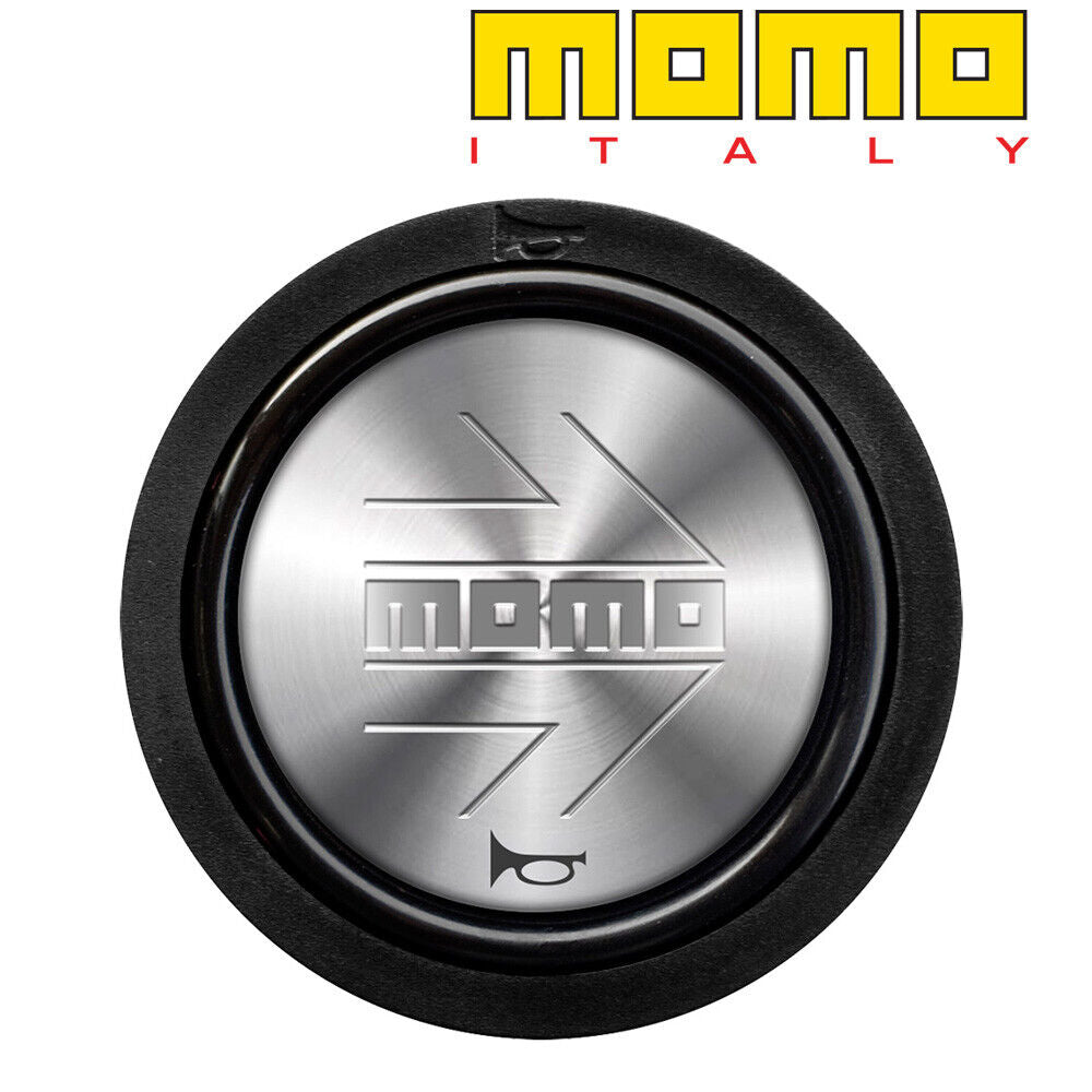 MOMO Horn Button 2 Contact - Silver Arrow Chrome