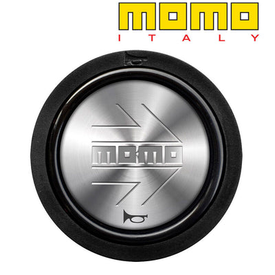 MOMO Horn Button 2 Contact - Silver Arrow Chrome