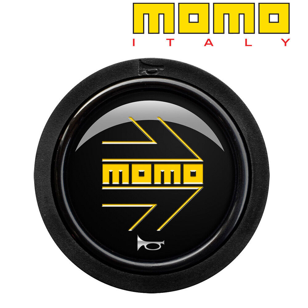 MOMO Standard Horn Button 2 Contact - Arrow Gloss Black