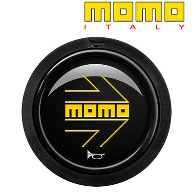 MOMO Standard Horn Button 2 Contact - Arrow Gloss Black