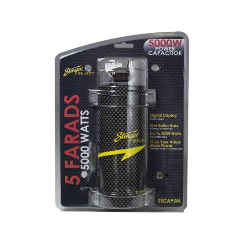 Stinger Select - Carbon Fiber 5 Farad Digital Capacitor upto 5000W
