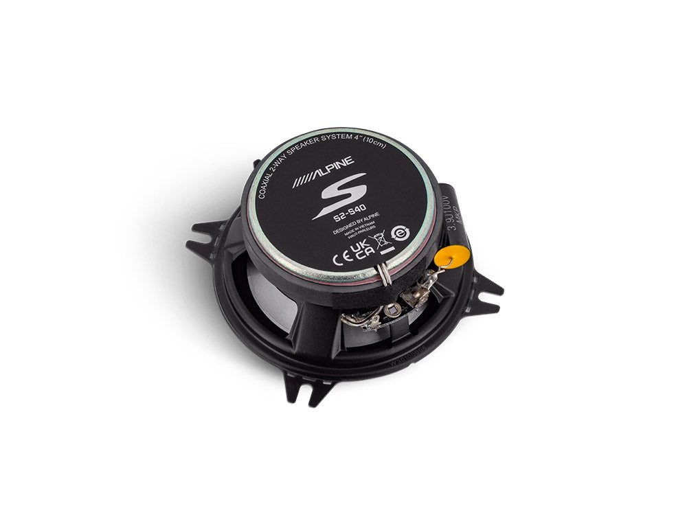 Alpine S2-S40 - S-Series 4" 2-Way Coaxial Car Speakers 140 Watts