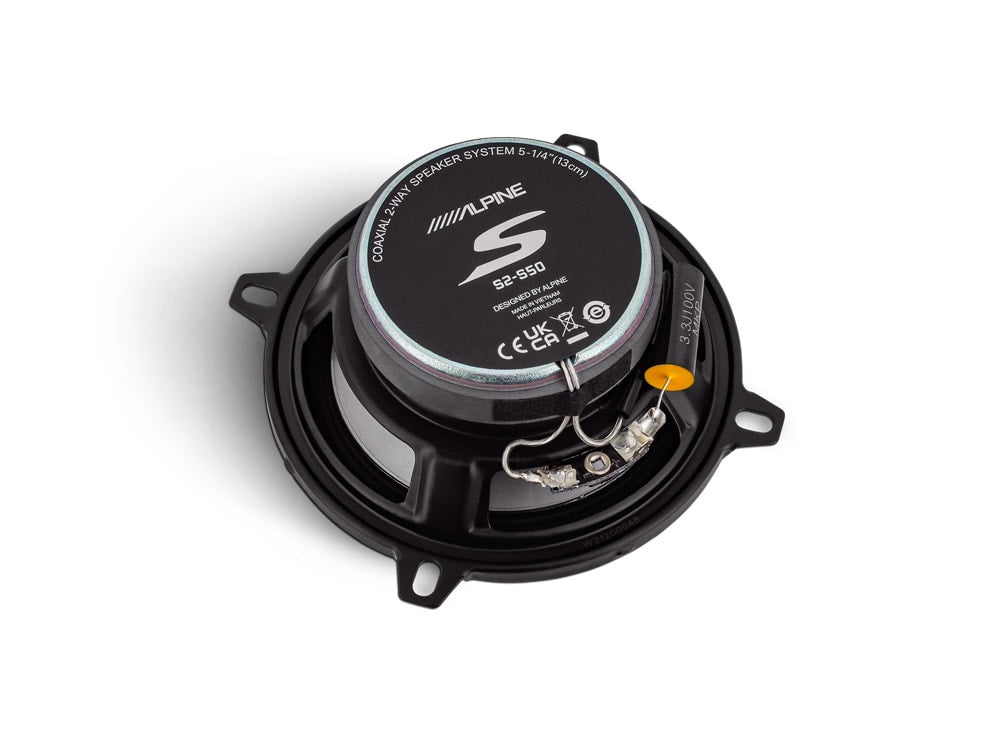 Alpine S2-S50 - S-Series 5.25" 2-Way Coaxial Car Speakers 170 Watts