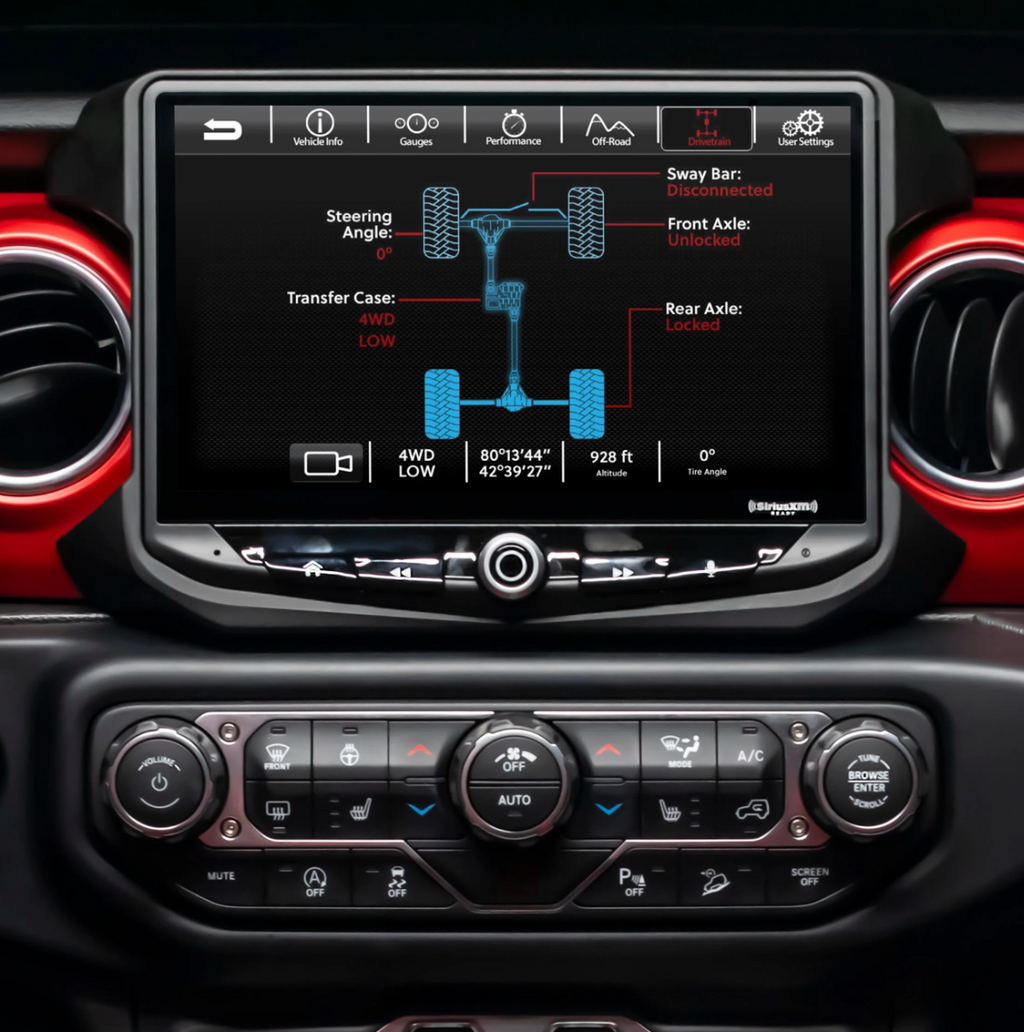 Jeep Wrangler JL/Gladiator JT (2018-2023) HEIGH10 10" Car Stereo with Fully Integrated Fitting Kit