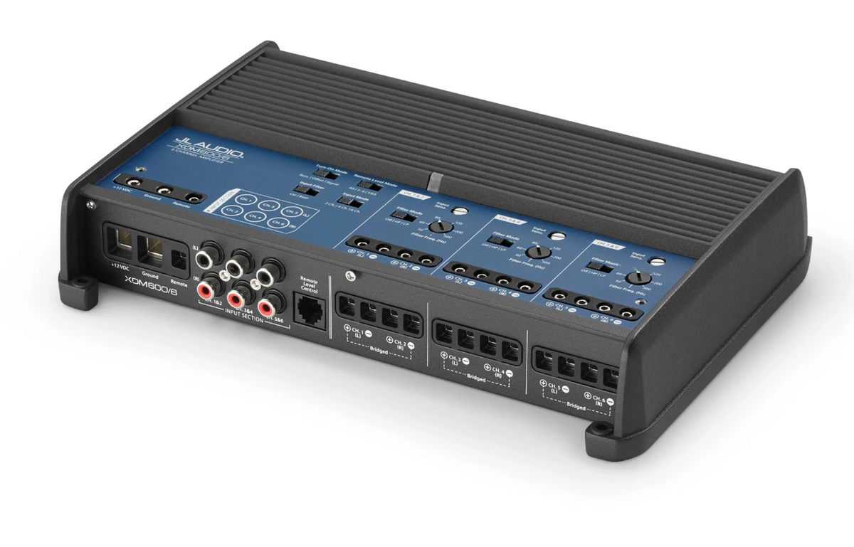 JL Audio XDM600/6 - 6 Channel Class D Full-Range Car Marine Amplifier 600 W