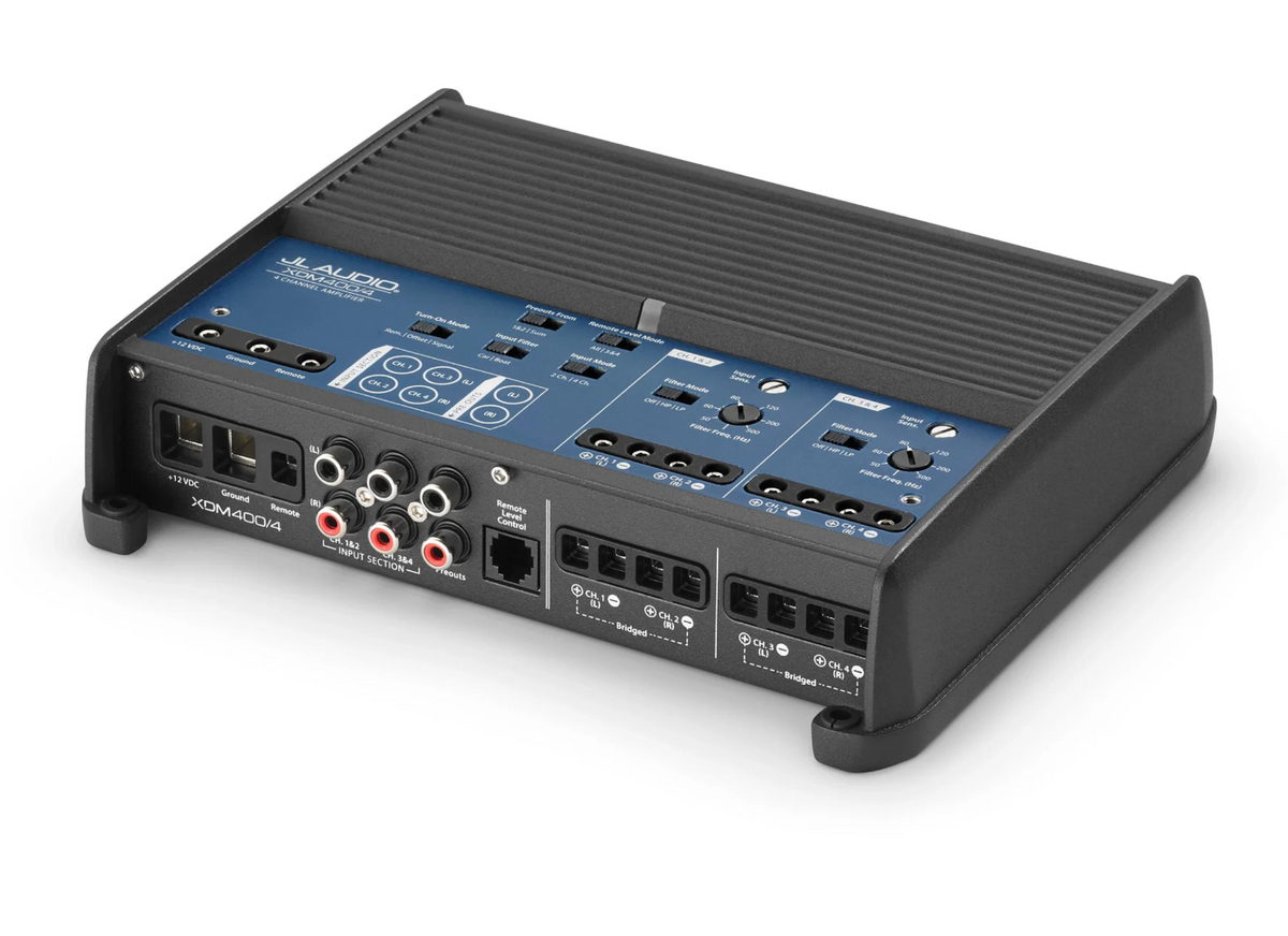 JL Audio XDM400/4 - 4 Channel Class D Full-Range Car / Marine Amplifier 400 W