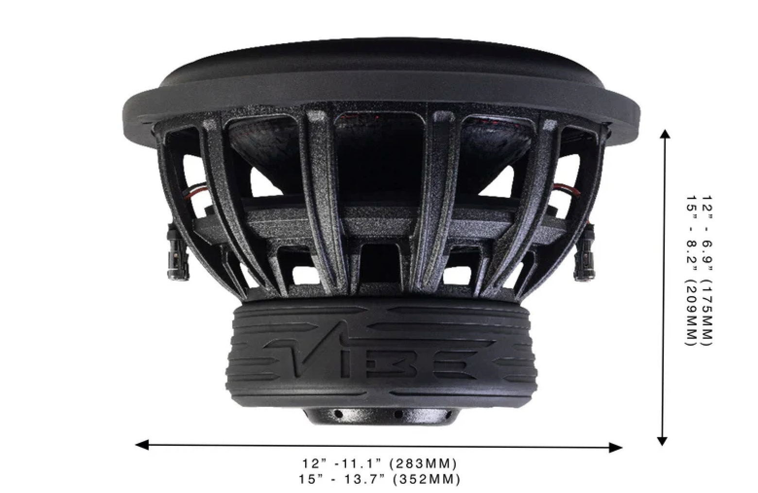 Vibe BD15D4-V3 - 15" Blackdeath Bass Car Subwoofer Dual 4 Ohm 4800W