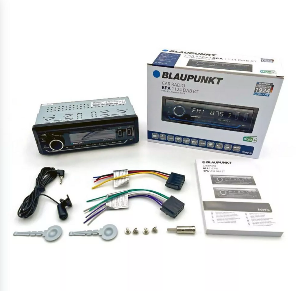 Blaupunkt BPA 1124 DAB/DAB+ BT Car Radio Stereo with Bluetooth USB AUX Input