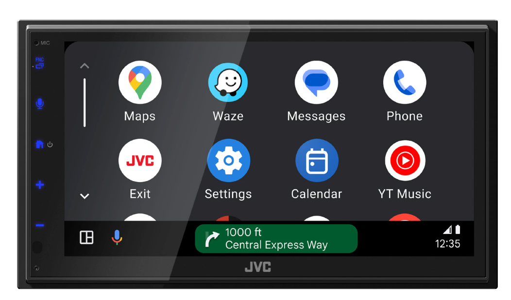 JVC KW-M593BT - 6.8 Inch CarPlay / Android Auto Bluetooth Screen Mirroring Stereo