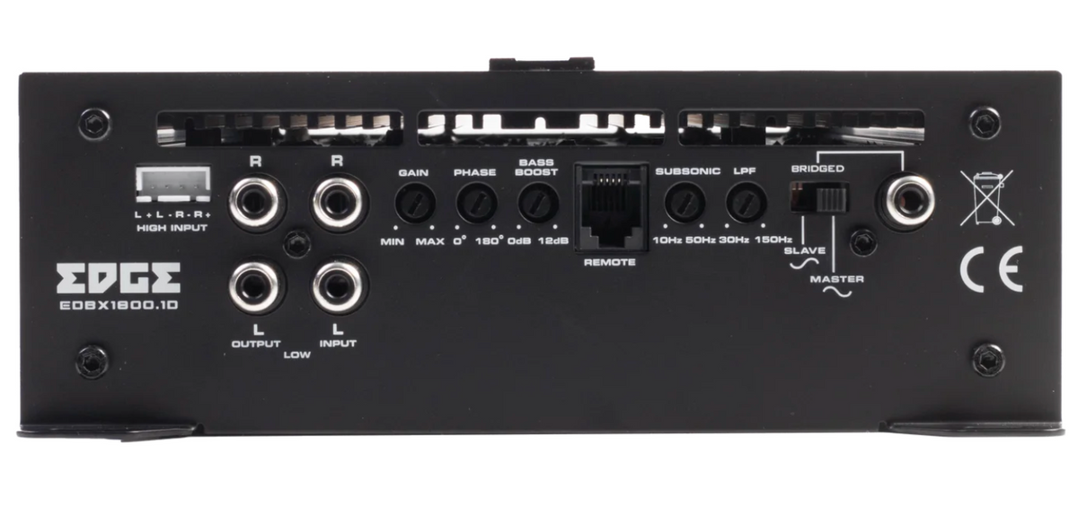 Edge EDBX1800.1D-E4 - Monoblock DBX Series Car Amplifier 3600 Watts