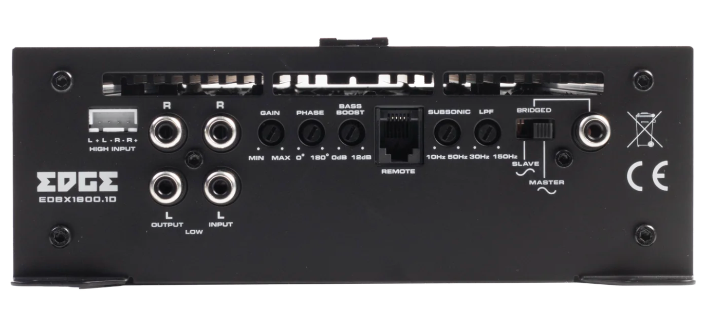 Edge EDBX1800.1D-E4 - Monoblock DBX Series Car Amplifier 3600 Watts