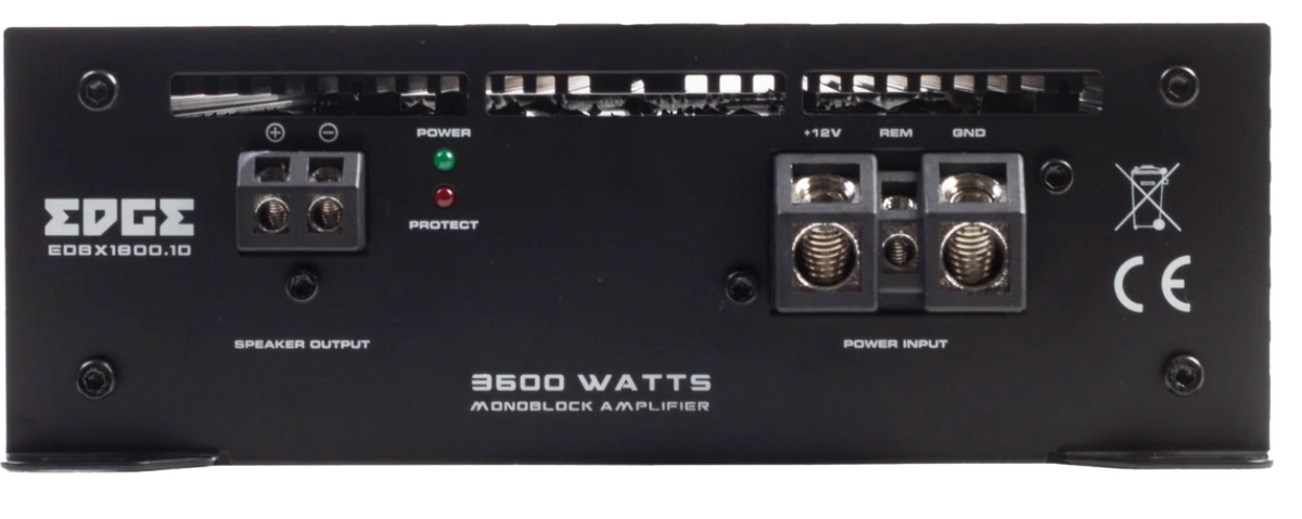 Edge EDBX1800.1D-E4 - Monoblock DBX Series Car Amplifier 3600 Watts