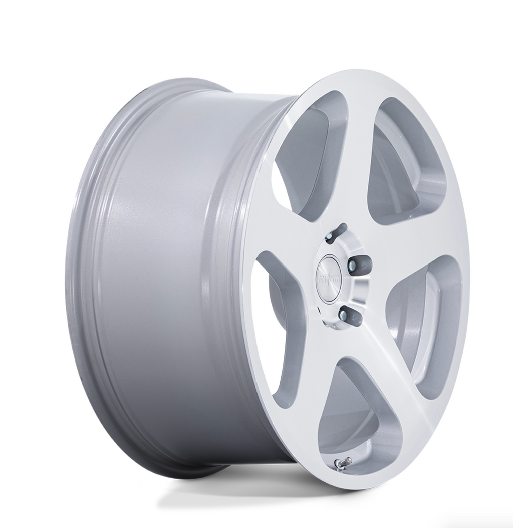 Rotiform NUE - Gloss Silver W/ Machined Face Alloy Wheel (Single Wheel)