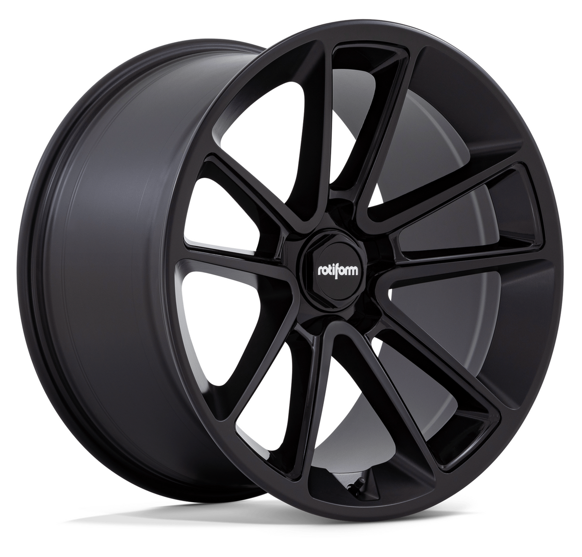 Rotiform BTL - Matt Black W/Black Cap Alloy Wheel (Single Wheel)