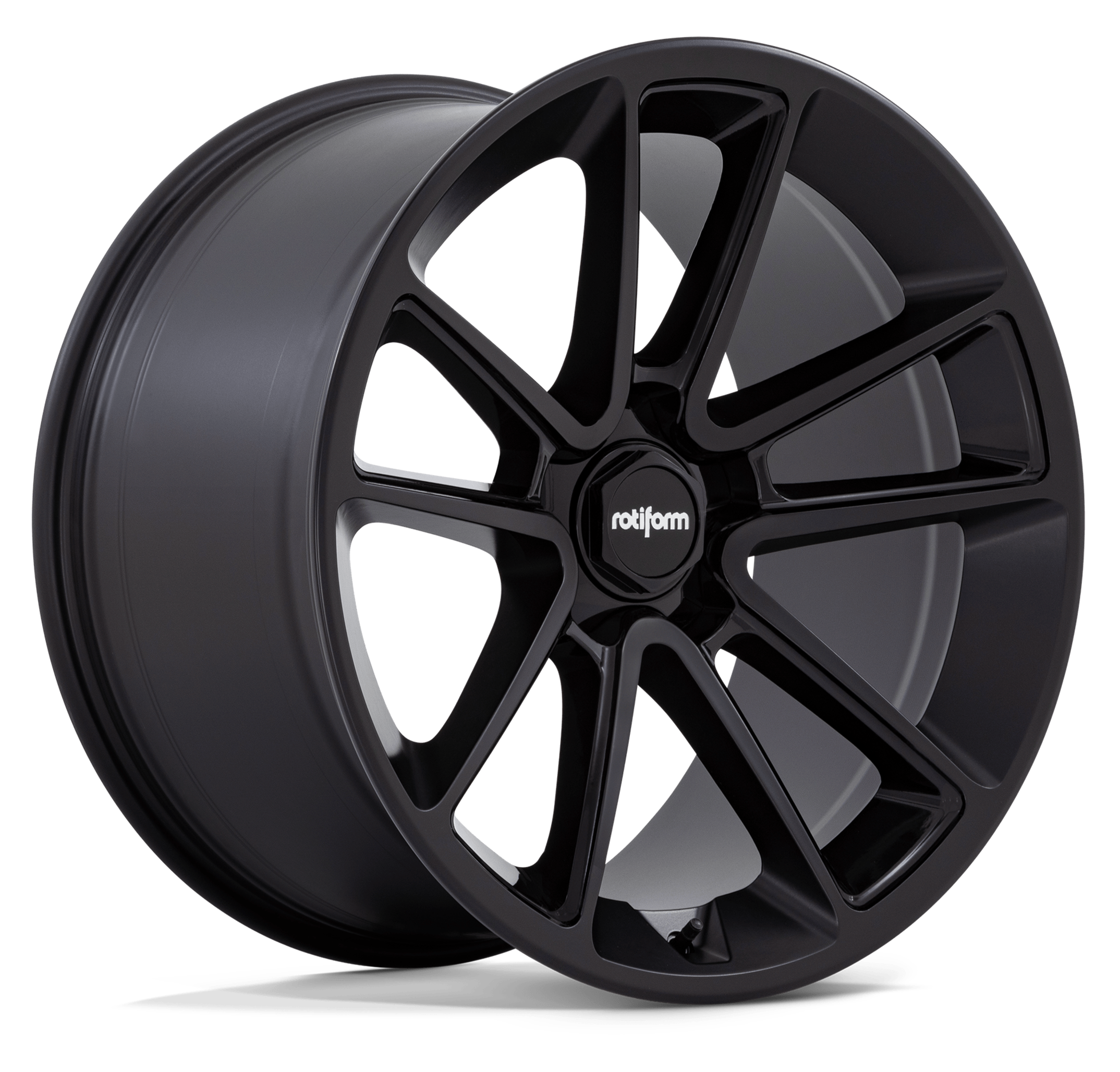 Rotiform BTL - Matt Black W/Black Cap Alloy Wheel (Single Wheel)