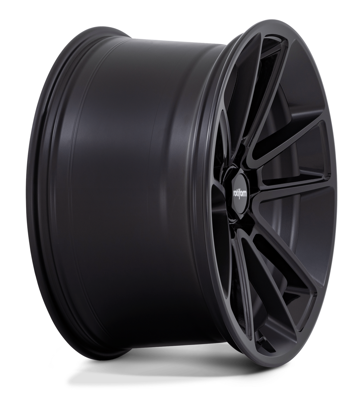 Rotiform BTL - Matt Black W/Black Cap Alloy Wheel (Single Wheel)