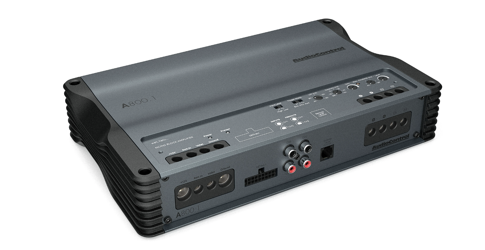 AudioControl A800.1 - Mono 1 Channel Car Bass Amplifier 800W RMS @ 1.33Ω