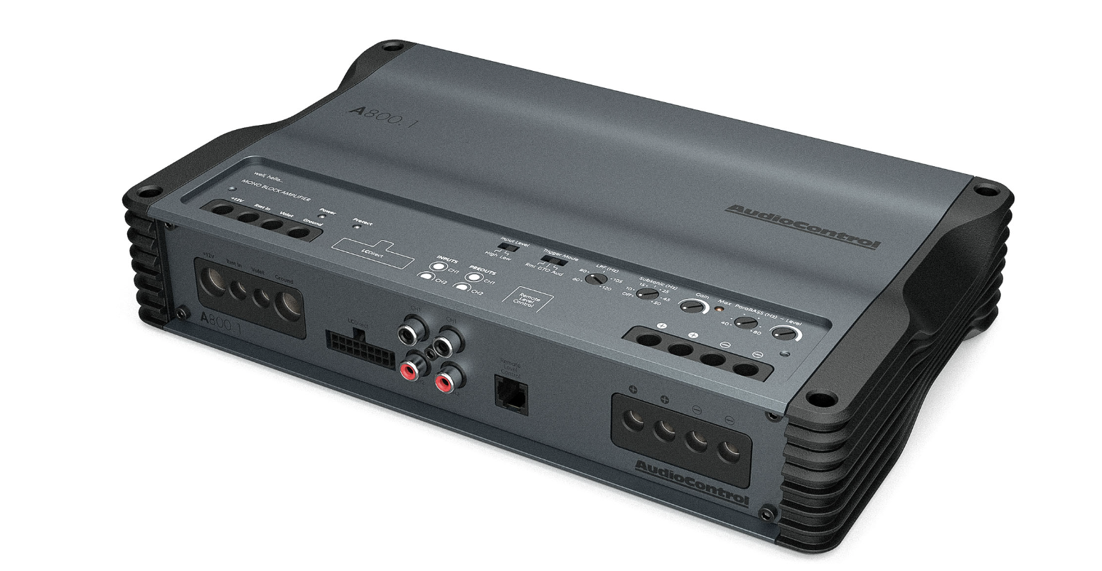 AudioControl A800.1 - Mono 1 Channel Car Bass Amplifier 800W RMS @ 1.33Ω