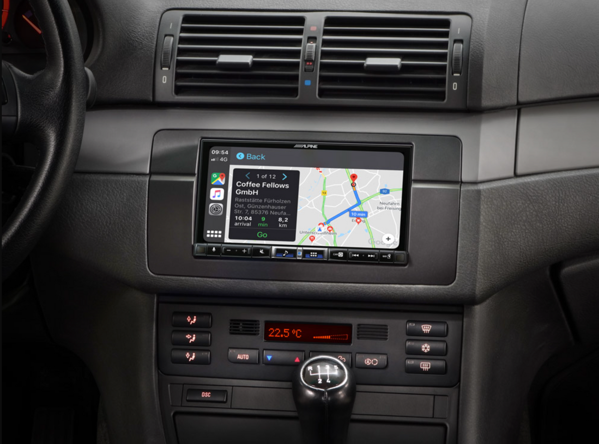 Alpine iLX-705E46 - 7" Touchscreen CarPlay Android Auto DAB Bluetooth Stereo for BMW E46