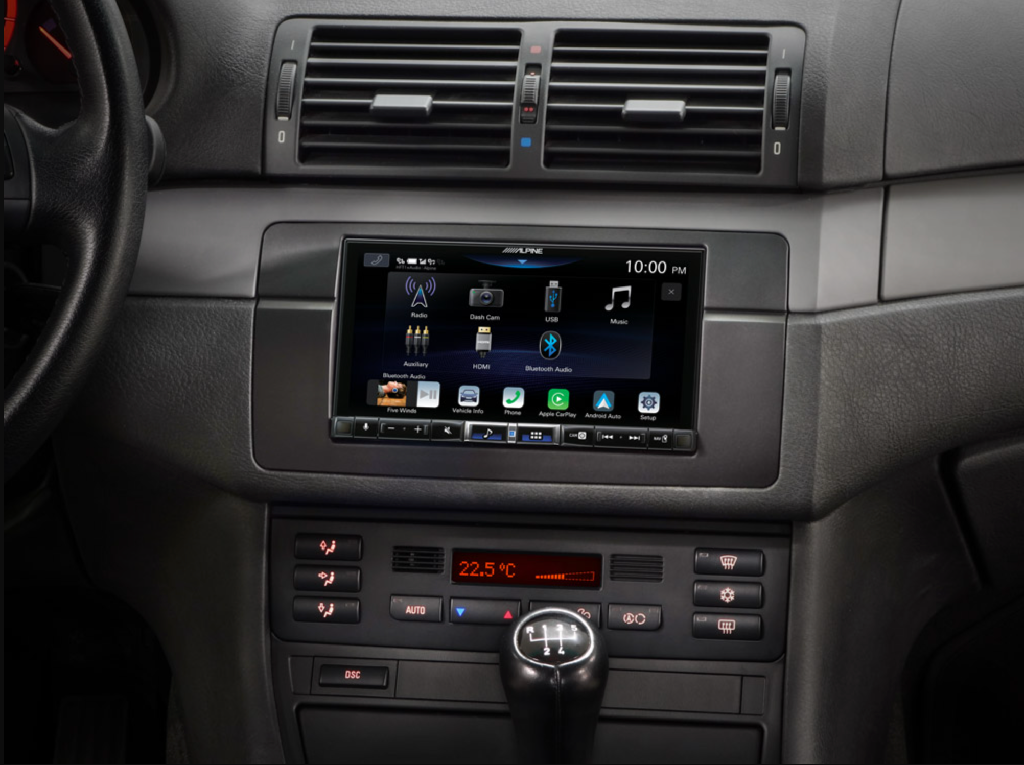 Alpine iLX-705E46 - 7" Touchscreen CarPlay Android Auto DAB Bluetooth Stereo for BMW E46