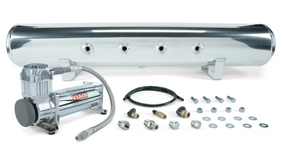 5 Gallon Polished Tank with Viair 444 Silver Compressor Including All Hardware